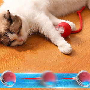 KingHon Nouvelle balle interactive pour chat en silicone, pour éviter les obstacles, balle pour chat amusante et sûre, balle en caoutchouc pour chat, jouet interactif intelligent pour animaux de compagnie - Product Image 4