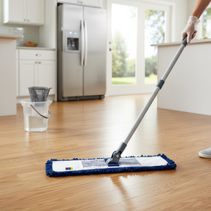 Gizmop Mopa Acrílica de 80 cm con Tela de Microfibra, Cabezal Rectangular Duradero y Sostenible, Durabilidad Superior a 20.000, Autoescurrible y Antibacteriana - Product Image 3
