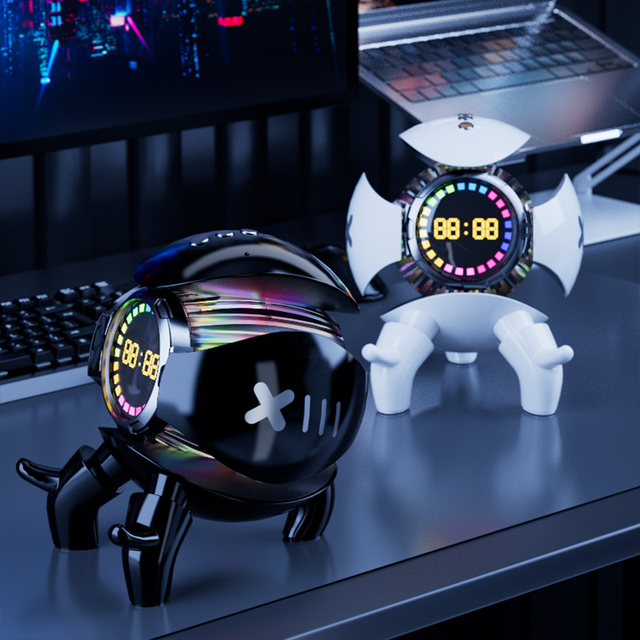 Cute MECHA Shape Cartoon BT Wireless Speaker Stereo Portable Speaker for Home Party Outdoor