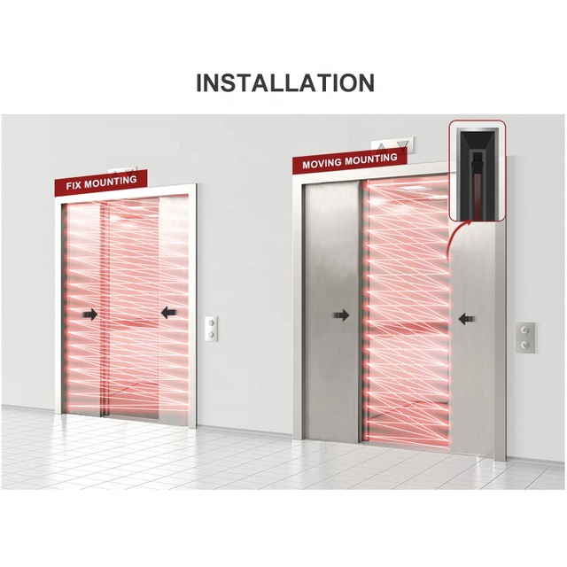 Yoursensor(YS180) Classic Style Active Infrared Lift Door Detector Elevator Photocell Sensor for Hotels Elevator Light Curtain