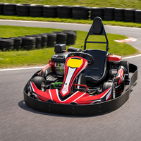 Neumáticos Delanteros y Traseros de Goma con Sistema de Frenos Hidráulicos, Rendimiento Estable en Curvas para Go-Kart Eléctrico de Circuito al Aire Libre