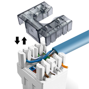 Connecteur Ethernet <span class=keywords><strong>RJ45</strong></span> Keystone non blindé <span class=keywords><strong>Catégorie</strong></span> <span class=keywords><strong>6a</strong></span> à montage sur panneau du fabricant RPS-1069 Garantie de 2 ans - Product Image 3