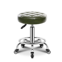 Tabouret de bar de couleur personnalisable Hauteur réglable Clinique pivotante Style classique Tatouage Spa Salon Barber Shop Tabouret Chaise avec roues