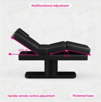 Nouveau Lit de Luxe à 3 Moteurs pour Extensions de Cils, Lit Électrique Marron pour Soins Esthétiques, Tatouage, Spa Facial, Lit de Massage
