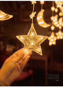 Guirlande <span class=keywords><strong>lumineuse</strong></span> solaire scintillante en forme d'<span class=keywords><strong>étoile</strong></span>, 3 mètres, <span class=keywords><strong>pour</strong></span> <span class=keywords><strong>fenêtre</strong></span>, rideau féerique, <span class=keywords><strong>Noël</strong></span>, IP44, PVC, LED, intérieur/extérieur, jardin, moderne - Product Image 4