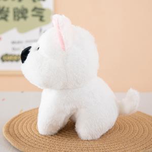 Peluche Westie all'ingrosso <span class=keywords><strong>per</strong></span> sala giochi, Cane di peluche personalizzato <span class=keywords><strong>per</strong></span> Claw Machine, Cuscino premio morbido a forma di White Terrier - Product Image 2