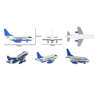 Rompecabezas 3D de Papel de Avión, Modelo de Aeronave para Armar, Juguete Educativo STEM, Regalo Promocional, Venta al Por Mayor Global Bridge