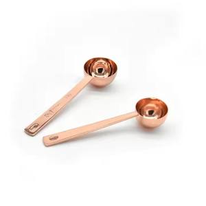 Bonne qualité argent ou acier inoxydable doré rose 15ml 30ml cuillère à café à mesurer cuillère à soupe cuillère à café avec long manche - Product Image 6