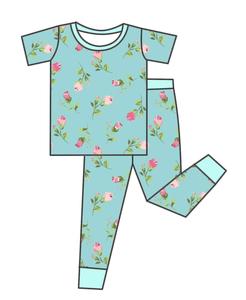 Qingli OEM Custom Factory NO Tariff Saint Patrick's Kids Sport Sets with Casual Flower Short Sleeve and Pants Kids Outfit - Product Image 2