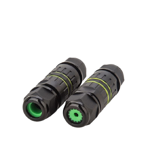 Conector de Cable Eléctrico Impermeable para Exteriores IP67/IP68, E-Weichat, Recto, 3 Pines, Macho/Hembra, con Bloqueo de Rosca, Contacto de Latón - Product Image 1