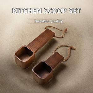 Cucharas medidoras de cocina de madera, respetuosas con el medio ambiente, té, café, azúcar, especias, cuchara, herramienta de medición para cocinar en casa - Product Image 2