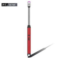 Briquet moderne à arc rotatif, flamme droite, commutation sans flamme, allumeur de luxe en métal, recharge USB pour cadeaux