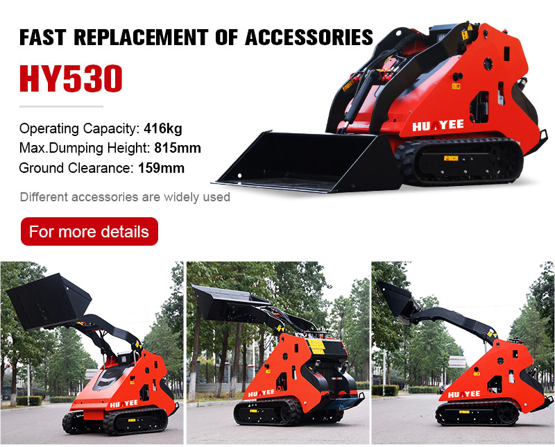 Fast Delivery Cheap Skid EPA Engine Wheel Loader Skid Steer Loader Attachment HY380 Mini Skid Steer Diesel Loader Free Shipping