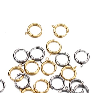 Sound Of Waves Stainless Steel Earring Clasps Spring Hooks 10mm Jewelry Findings For DIY Earrings Making Accessories - Product Image 1