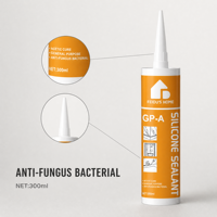 Scellant silicone acétique FEIDU GP-A 300ml, usage général, anti-fongique, anti-bactérien, pour la construction, les fenêtres et les portes en verre