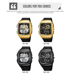 SKMEI hommes élégant 2530 <span class=keywords><strong>montre</strong></span> de sport numérique boîtier en alliage carré affichage LED 3 temps chronographe alarme - Product Image 6