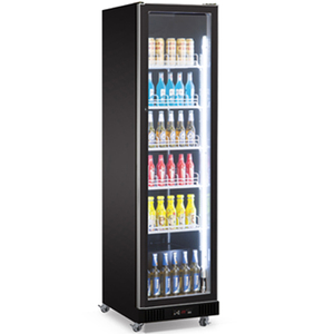 Vitrine verticale 1 porte entièrement vitrée de haute qualité pour la vente en gros et réfrigérateur à boissons à circulation d'air refroidi - Product Image 2