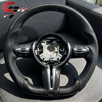 Volant de voiture en fibre de carbone rouge compatible avec BMW F30 F10 F15 F36 F20 F22 F25 F32 M3 M4 M5 X5 E46 E60 E70 E90 E91 E92