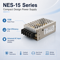 Alimentation à découpage série NES-15 15W 5V 12V 15V 24V 48V AC/DC à sortie unique régulée Mini SMPS pour applications industrielles, LED et CCTV