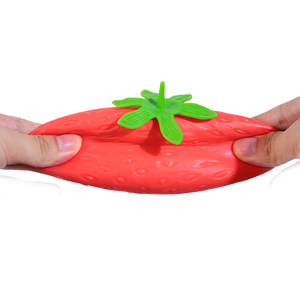 New Design Red Strawberries Slow Rising Jumbo Strawberry Fruit Food <b>Squishy</b> Toys - Product Image 2