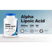 WELLBODY OEM/ODM Marque privée Fourniture en usine de capsules d'acide alpha-lipoïque Matières premières 600 mg pour renouvelable vérifié GMP