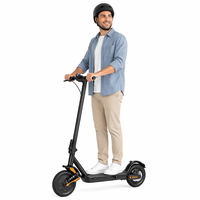 Trottinette électrique pliable pour adultes 350W 36V 13.5Ah Pneu de 10 pouces Double suspension Frein à disque Autonomie de 40-45 km 150 kg 30 km/h
