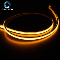 Lampu Strip LED FCOB 100m Grosir, Tegangan Rendah 24V, Kabel 10mm, PCB Bebas Kabel, Tahan Air IP65, Pita Silikon Fleksibel