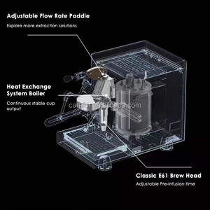 Gran oferta, cafetera Espresso de uso comercial, máquina de café Espresso comercial multifuncional semiautomática eléctrica - Product Image 4