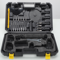 Meuleuse d'angle sans fil professionnelle rechargeable au lithium, sans balais, à deux vitesses réglables, réversible, avec batterie 3.0AH, pour le bricolage
