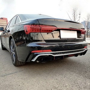 Difusor trasero con tubo de escape para <span class=keywords><strong>Audi</strong></span> A6L C8, alta calidad, estilo <span class=keywords><strong>RS6</strong></span>, para <span class=keywords><strong>Audi</strong></span> A6 L, 2019, 2020, <span class=keywords><strong>2021</strong></span>, 2022, <span class=keywords><strong>RS6</strong></span> - Product Image 2