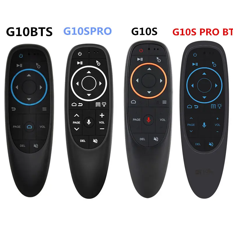 Factory Wholesale Air Mouse G10S 2.4G Wireless Mouse Keyboard Gyro Google Voice Remote Control For Android TV Box