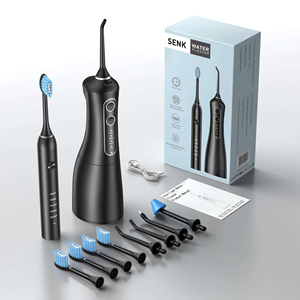 Hydropulseur dentaire portable personnalisé par le fabricant, avec réservoir d'eau intégré, étanche, pour usage domestique - Product Image 1