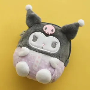 HWA 101488 8cm Kuromi Cinnamoroll sanrio peluche Melody Cat Bag personalizzato Anime peluche cuscino regalo per bambini portamonete