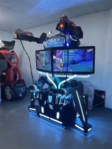 Pantalla dual <span class=keywords><strong>de</strong></span> 40 pulgadas, pistola <span class=keywords><strong>de</strong></span> realidad virtual, juegos <span class=keywords><strong>de</strong></span> batalla, tema cibernético, <span class=keywords><strong>simulador</strong></span> <span class=keywords><strong>de</strong></span> disparo VR 9D VR <span class=keywords><strong>de</strong></span> pie - Product Image 2