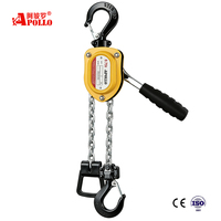 Palans à levier manuels APOLLO 750 kg 1,5 m avec élingue à chaîne, protection IP55 pour la construction et le levage de charges