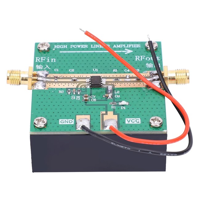 RF2126 RF Power Amplifier 2.4GHZ 1W WIFI Amplifier Video Transmission Amplifier with Heat Dissipation