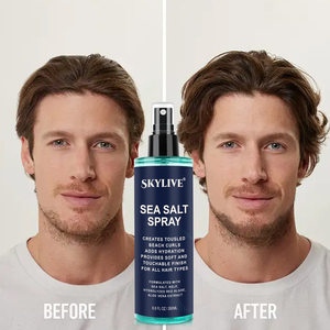 Private Label Natural Thickening Medium Hold Matte Based Sea Salt <strong>Spray</strong> <strong>Men</strong> <strong>Hair</strong> Styling Products - Product Image 1