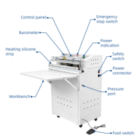 Machine de mise sous vide électrique semi-automatique, compatible 220V/110V, haute précision, faible bruit, facile à utiliser pour les textiles
