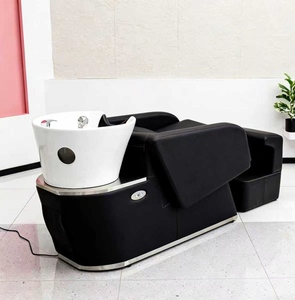 Nouveau lit de lavage de cheveux semi-allongé électrique multifonctionnel avec bac en céramique confortable et haut de gamme - Product Image 5