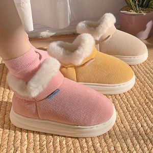 XIXIXITIAO mode Offres Spéciales ajouter polaire épaissie hiver chaud coton chaussures maison hiver femmes en peluche chaussures en plein air en peluche bottes de neige - Product Image 3