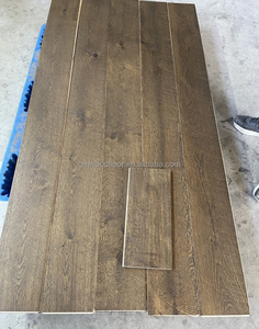 Parquet en bois d'ingénierie <span class=keywords><strong>Chêne</strong></span> européen <span class=keywords><strong>blanc</strong></span> Marque ronde sciée Parquet droit brossé Parquet rustique en bois multicouche - Product Image 5