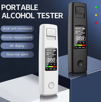 Alcoholímetro Portátil Recargable de Alta Precisión, Alcoholímetro Digital para Conductores de Automóviles, Dispositivo de Detección de Conducción Bajo los Efectos del Alcohol