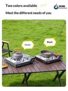 Réchaud manuel au butane miniature classique <span class=keywords><strong>pour</strong></span> l'extérieur, portable, allumage manuel, coupe-vent, design monobloc, ultra-fin, 3500W <span class=keywords><strong>pour</strong></span> le <span class=keywords><strong>camping</strong></span> - Product Image 5