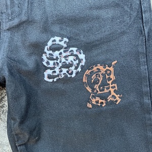 Jeans en denim ciré pour homme de haute qualité, logo personnalisé, style Y2K, taille plus, patchwork de fourrure, ample, droit, jambe large, noir - Product Image 4