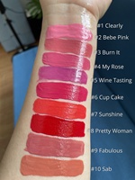 Vente en gros de gloss à lèvres liquide transparent brillant, végan, personnalisable avec votre logo, marque privée acceptée.