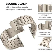 Correa Clásica de Acero Inoxidable para Apple Watch 10 42 44 45 46 49mm Ultra 6 7 8 9, Correa para Iwatch 38 40 41 42mm, Correas para Relojes Inteligentes