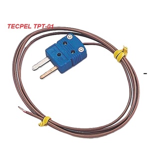 TECPEL TPT-01 โพรบเทอร์โมคัปเปิลชนิด K เส้นผ่านศูนย์กลาง 0.32 มม. สายสีเหลือง เซ็นเซอร์วัดอุณหภูมิสูงขนาดกะทัดรัด ควบคุมกระบวนการได้อย่างแม่นยำ - Product Image 1