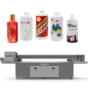 Factory direct sales custom or standard low price refinecolor uv printer for juice bottles glass bottle surface printing