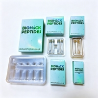 Caja de Almacenamiento para Viales de Péptidos Personalizada, con Forro Interior de Terciopelo, para Viales de Vidrio de 3ml, 5ml y 10ml
