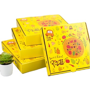 Caja de cartón corrugado <span class=keywords><strong>para</strong></span> pizza, embalaje de alimentos, <span class=keywords><strong>para</strong></span> llevar, personalizado - Product Image 1